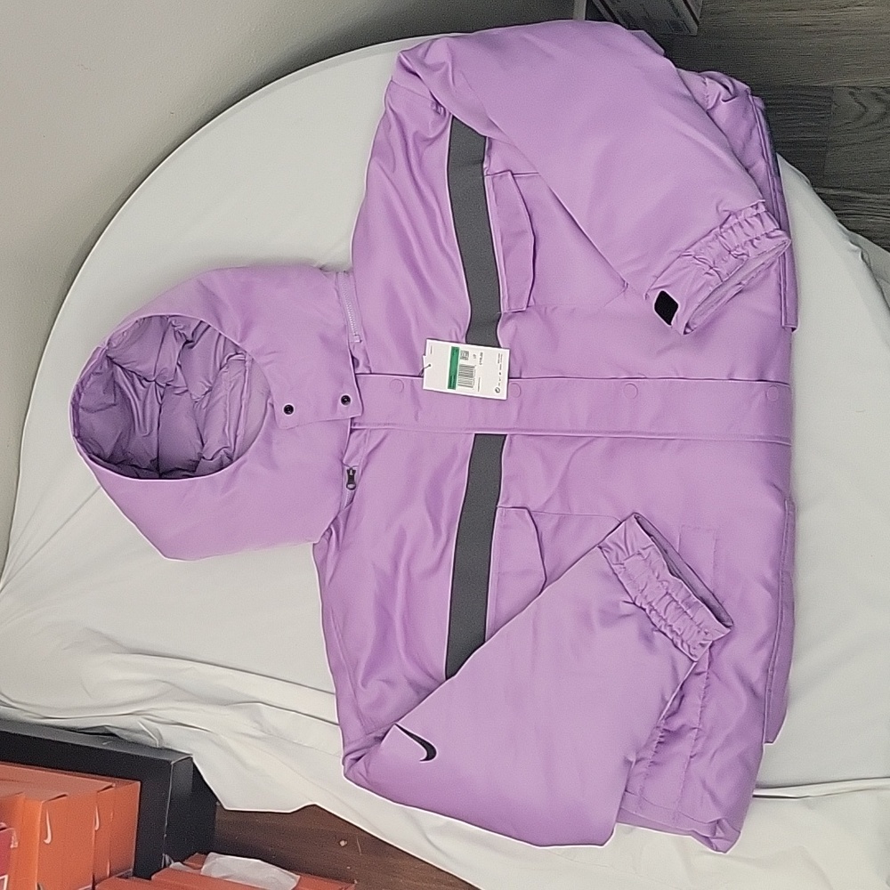 Women's Nike Sportwear‎ Down-fill City Ready Purple Lilac Winter Coat Size XL